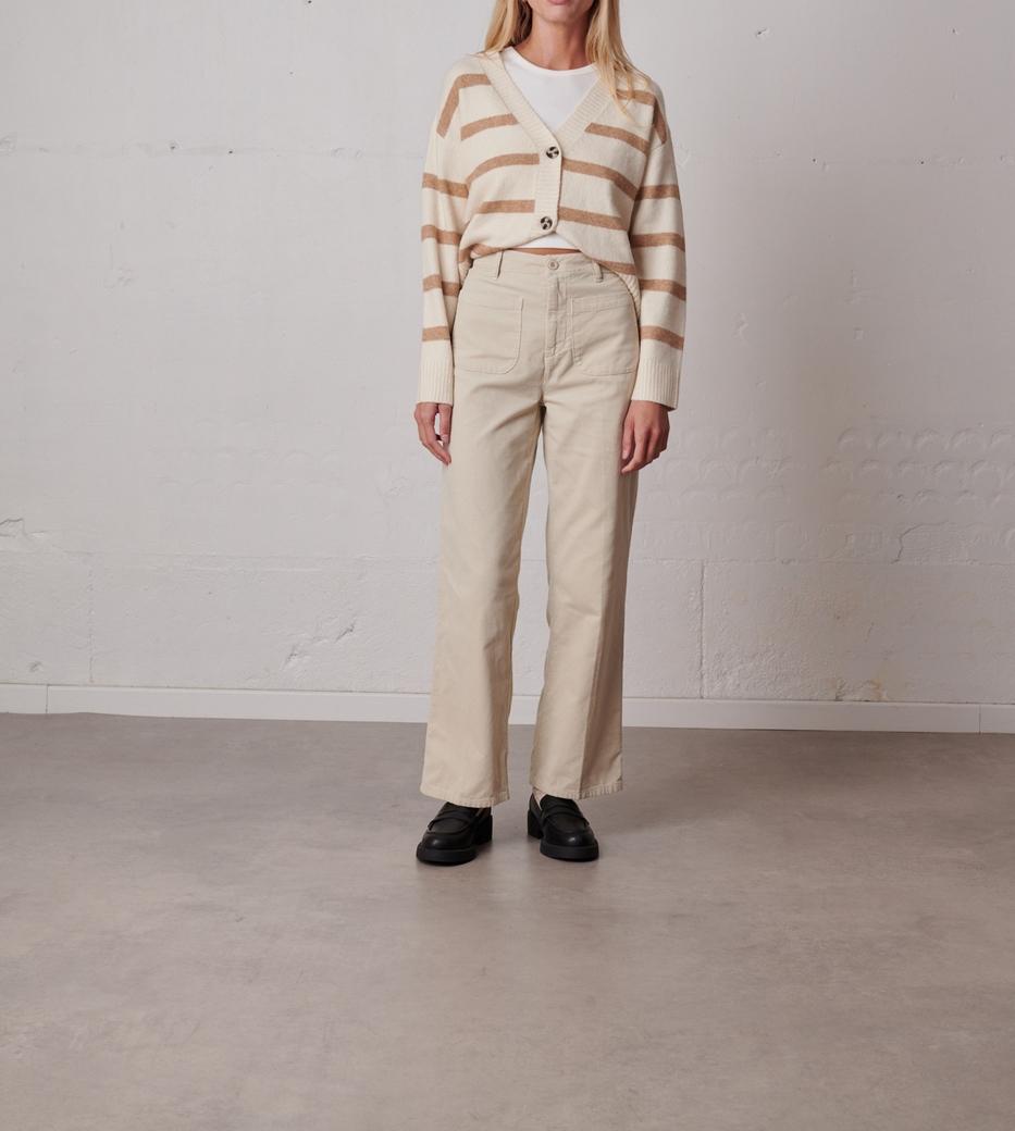 Pantalón Samuel Soft Cord - Crema
