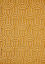 Santorini - Alfombra Interior/Exterior - Polipropileno - Amarillo