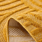 Santorini - Alfombra Interior/Exterior - Polipropileno - Amarillo
