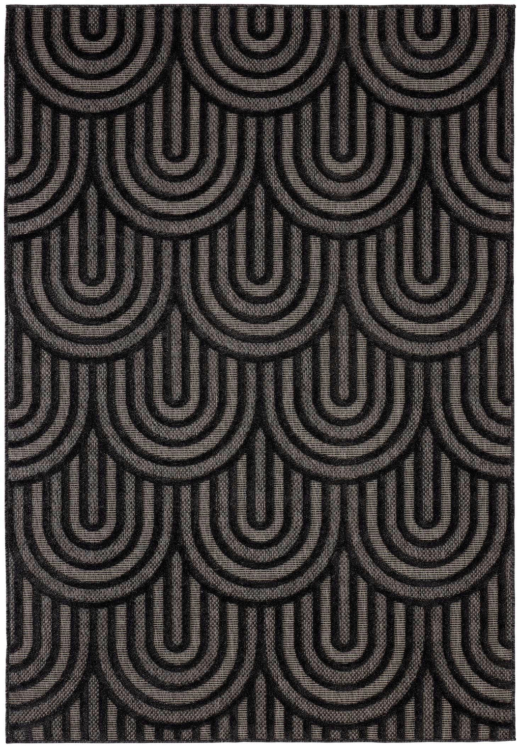 Santorini - Indoor/Outdoor Rug - Polypropylene - Black
