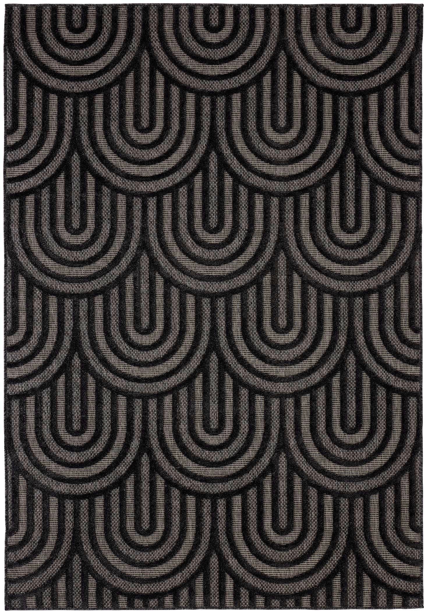 Santorini - Indoor/Outdoor Rug - Polypropylene - Black