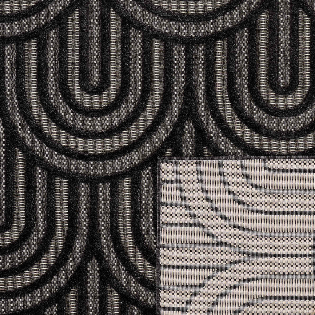 Santorini - Indoor/Outdoor Rug - Polypropylene - Black