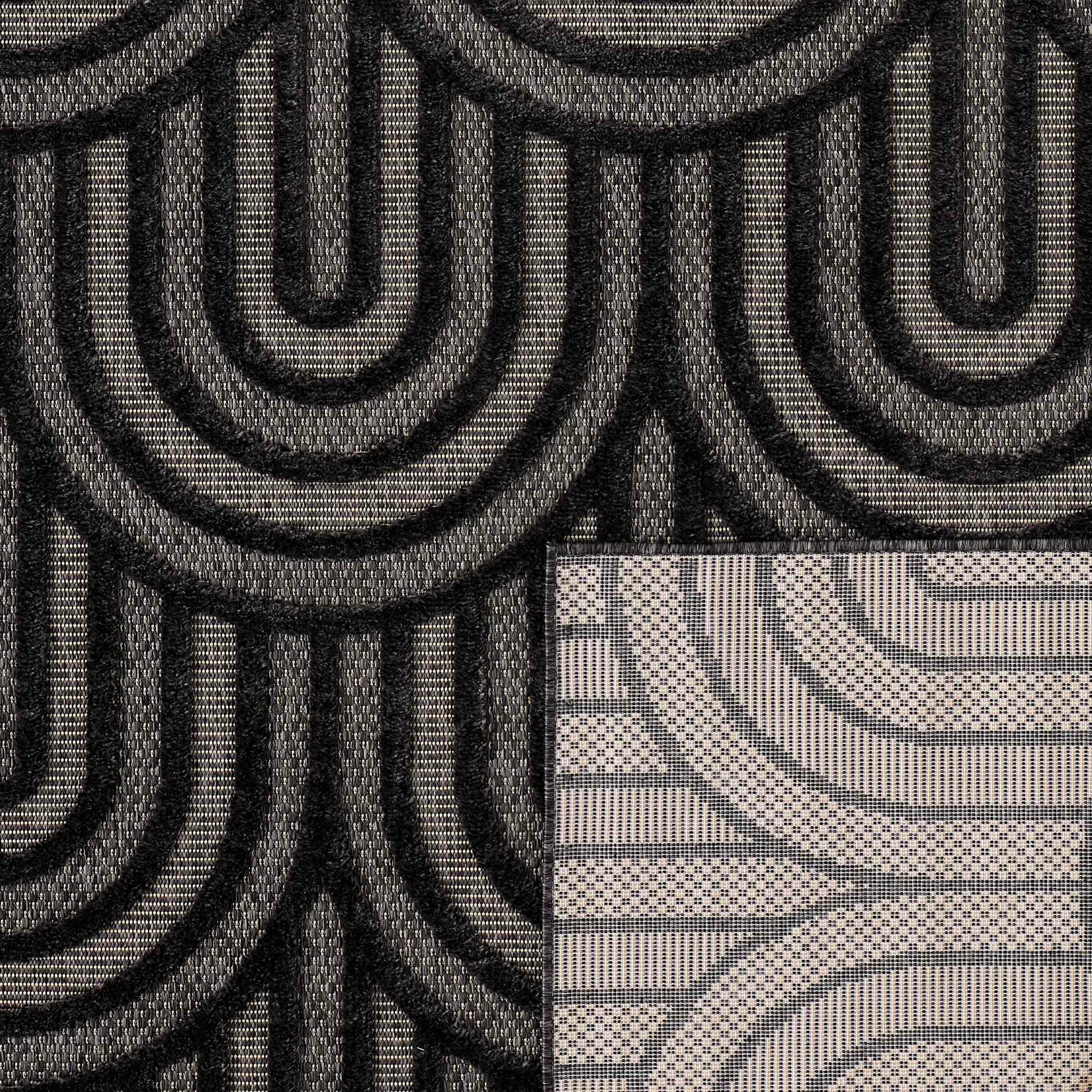 Santorini - Indoor/Outdoor Rug - Polypropylene - Black
