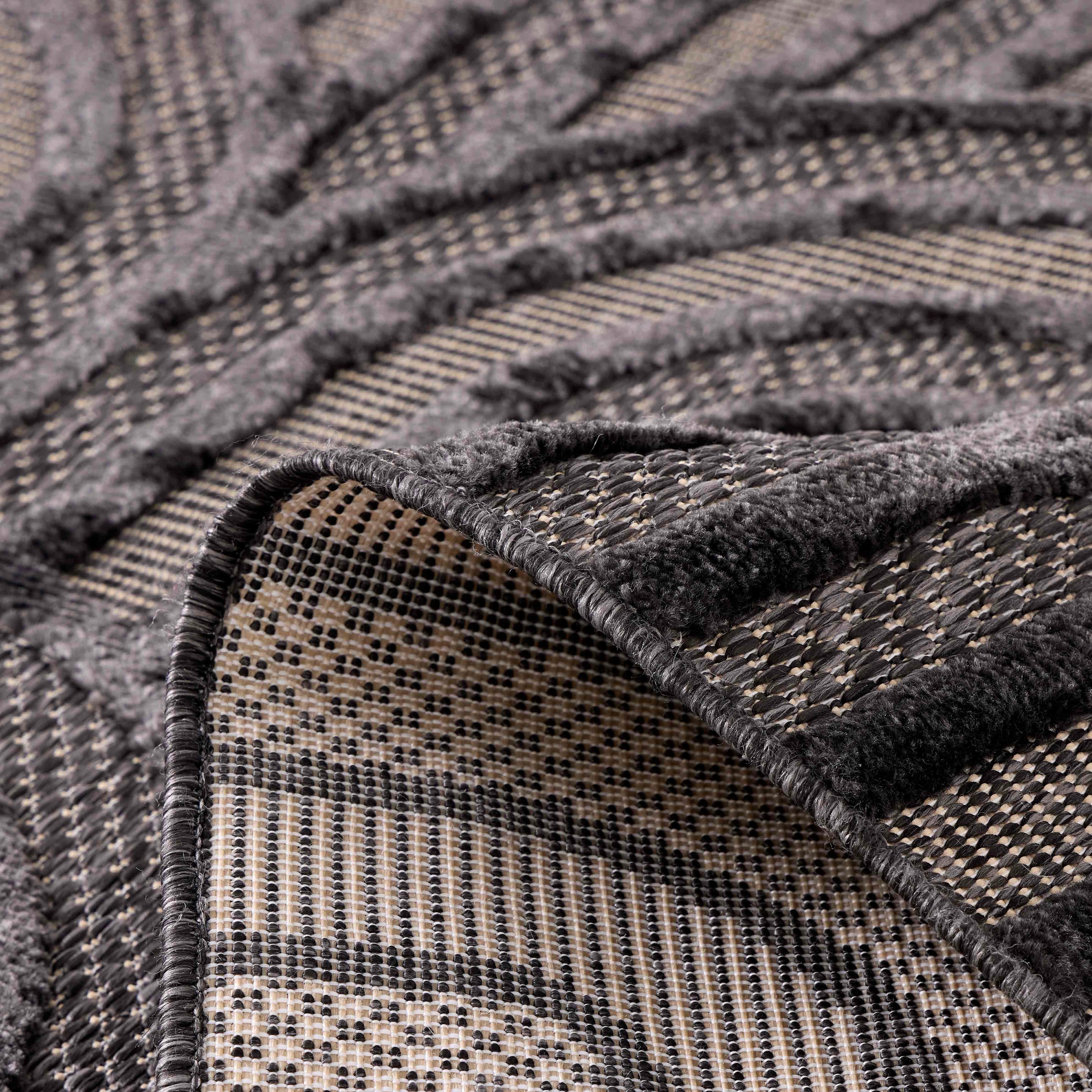 Santorini - Indoor/Outdoor Rug - Polypropylene - Black