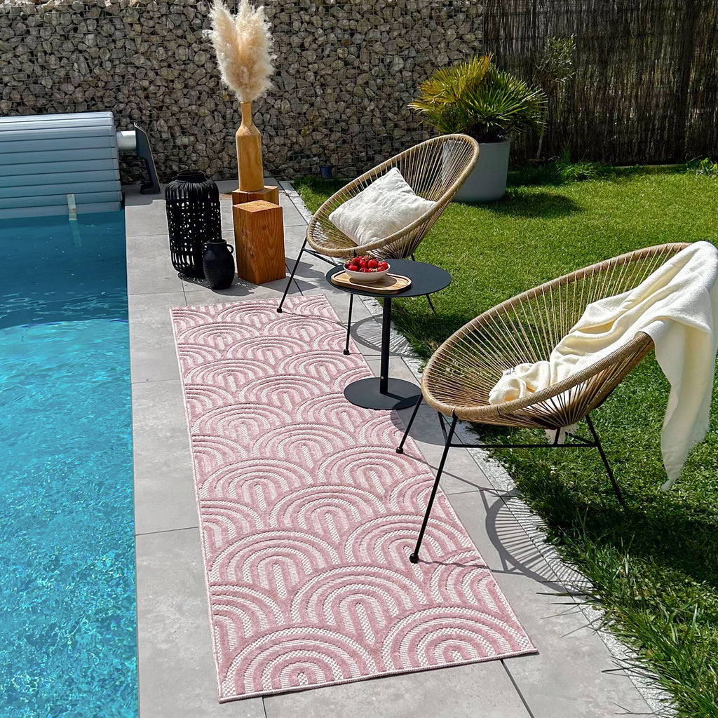 Indoor and outdoor rug SANTORINI 985 PINK: SAN985ROS Nazar rugs