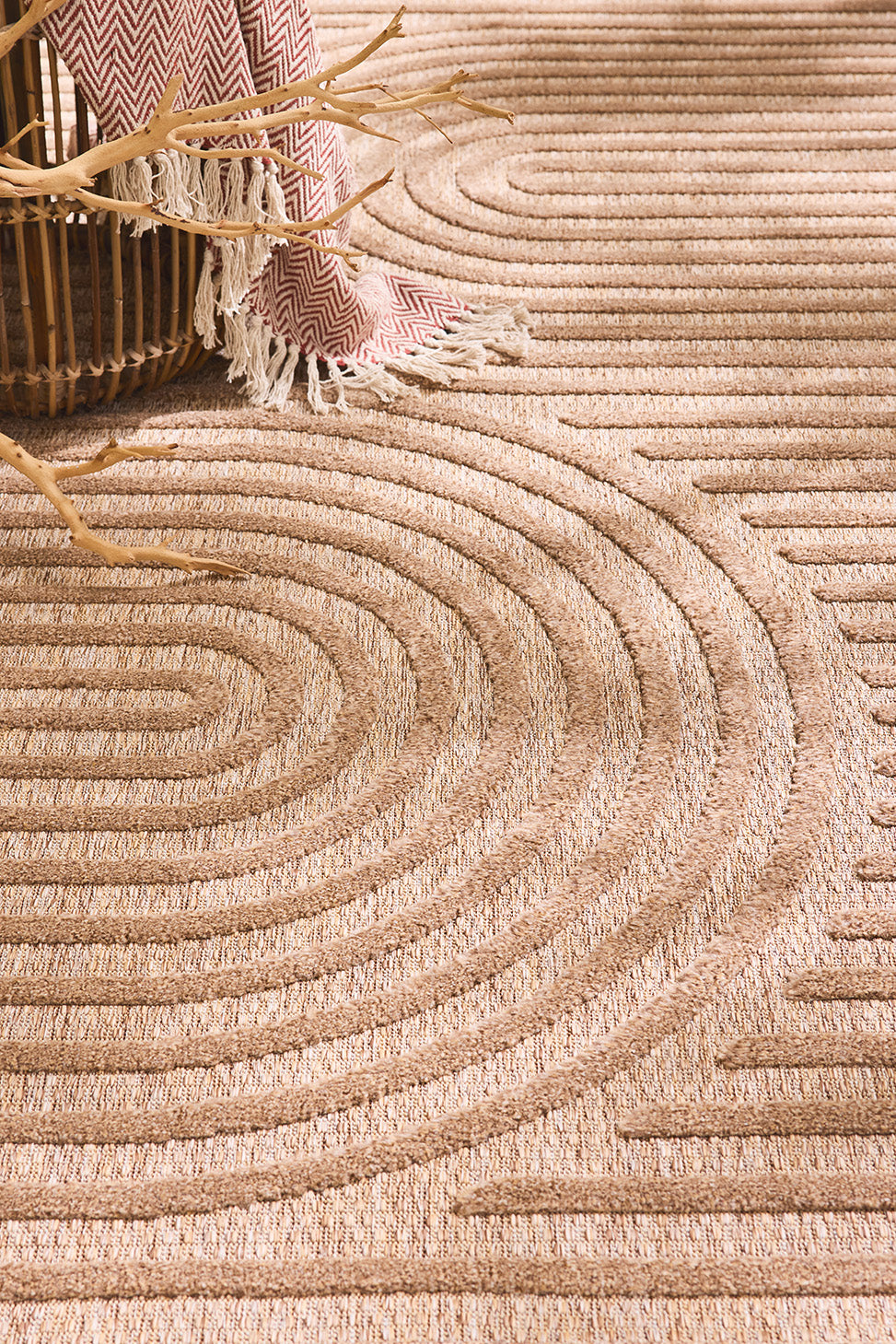 Indoor and outdoor rug SANTORINI 986 BEIGE: SAN986BEI Nazar rugs