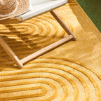 Santorini - Alfombra Interior/Exterior - Polipropileno - Amarillo