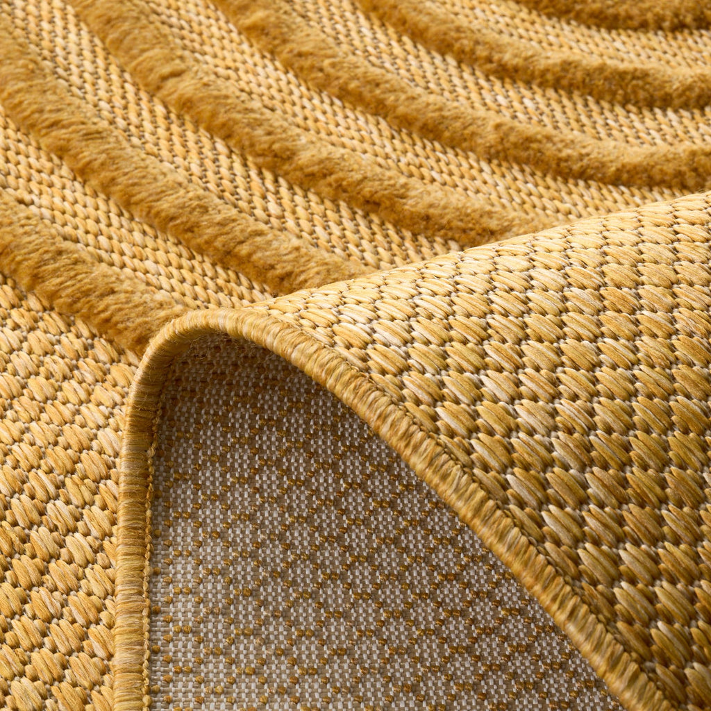 Santorini - Alfombra Interior/Exterior - Polipropileno - Amarillo