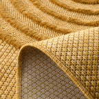 Santorini - Alfombra Interior/Exterior - Polipropileno - Amarillo