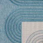 Santorini - Alfombra Interior/Exterior - Polipropileno - Turquesa