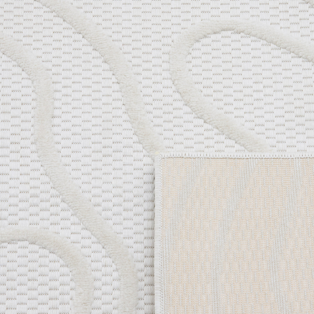 White abstract rug: SAN988BLA Nazar rugs
