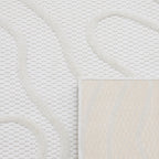 White abstract rug: SAN988BLA Nazar rugs