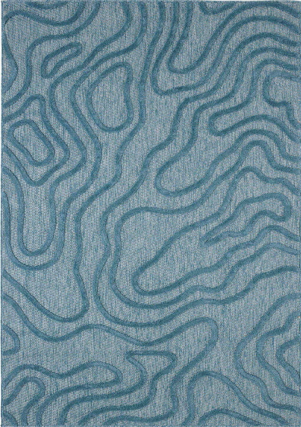 Santorini - Tapis D'Intérieur/Extérieur - Polypropylène - Turquoise