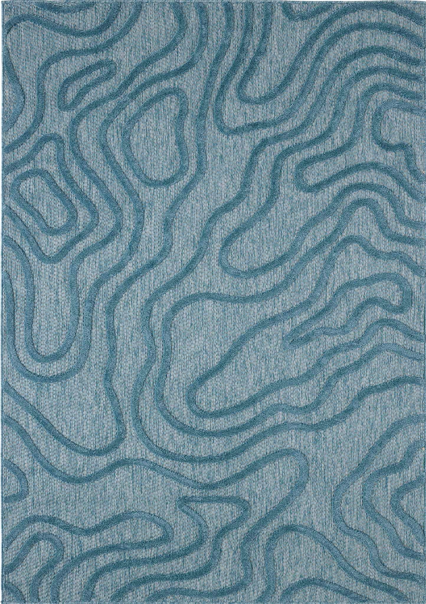 Santorini - Tapis D'Intérieur/Extérieur - Polypropylène - Turquoise