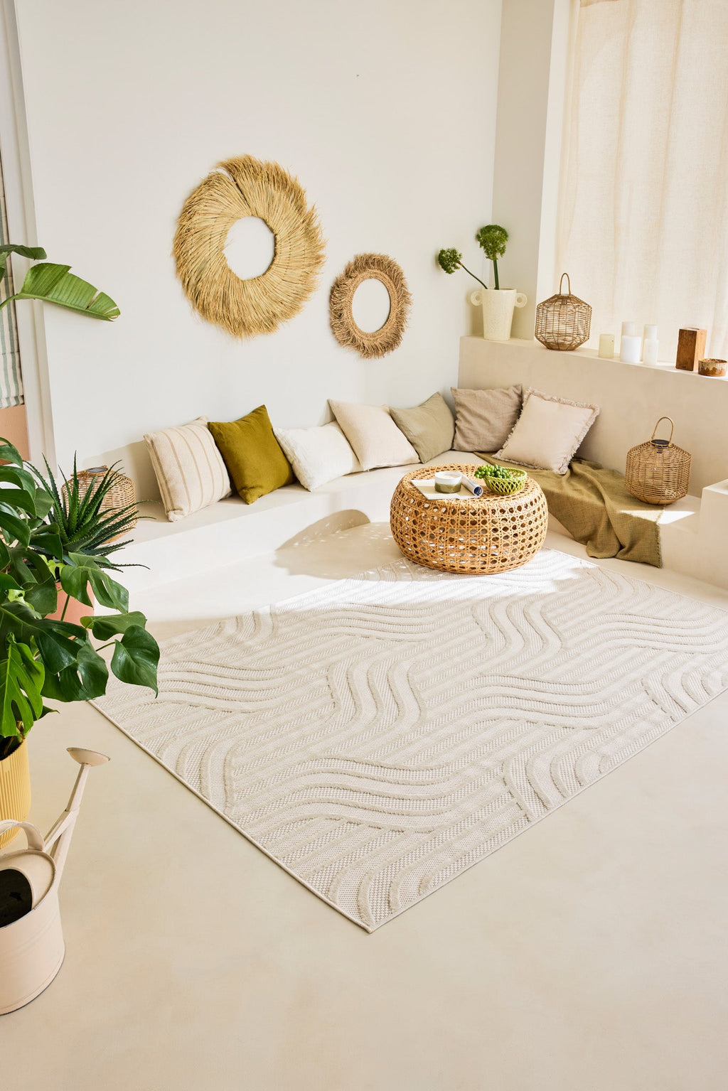 White graphic rug: SAN989BLA Nazar rugs