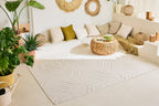 White graphic rug: SAN989BLA Nazar rugs