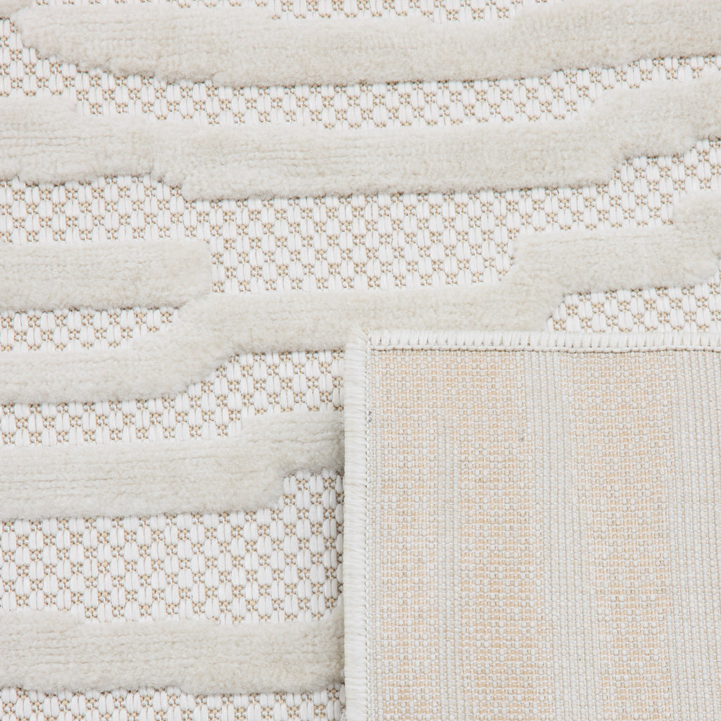 Patterned rug White: SAN990BLA Nazar rugs