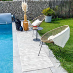 Patterned rug White: SAN990BLA Nazar rugs
