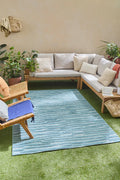 Santorini - Alfombra Interior/Exterior - Polipropileno - Turquesa
