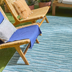 Santorini - Alfombra Interior/Exterior - Polipropileno - Turquesa