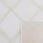 Santorini - Tapis D'Intérieur/Extérieur - Polypropylène - Blanc