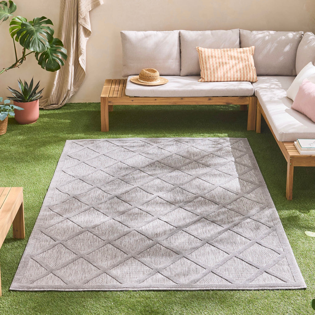 Santorini - Indoor/Outdoor Rug - Polypropylene - Gray