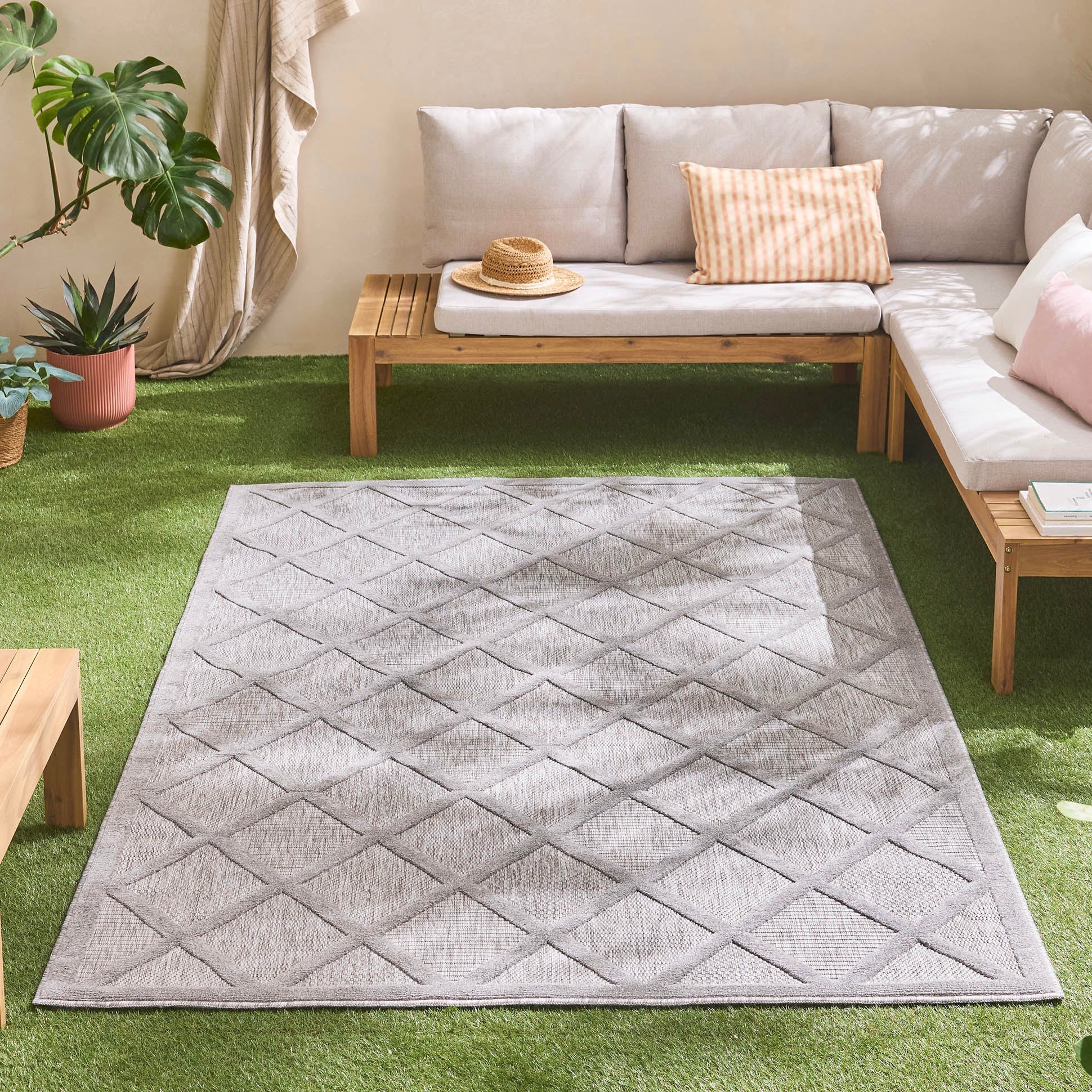 Santorini - Indoor/Outdoor Rug - Polypropylene - Gray