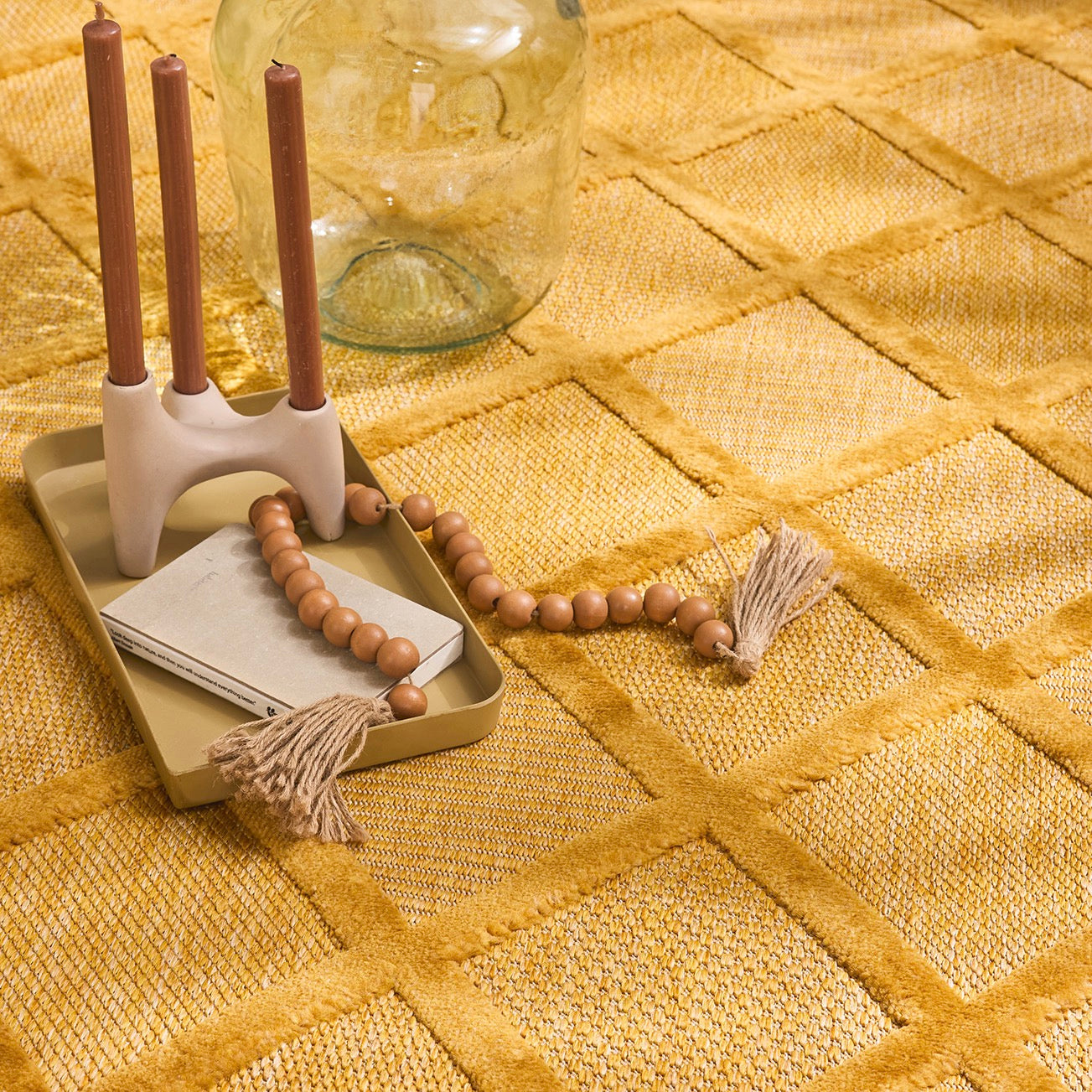 Santorini - Indoor/Outdoor Rug - Polypropylene - Yellow
