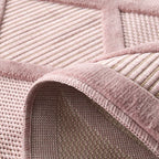 Santorini - Alfombra Interior/Exterior - Polipropileno - Rosa