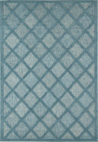 Santorini - Alfombra Interior/Exterior - Polipropileno - Turquesa
