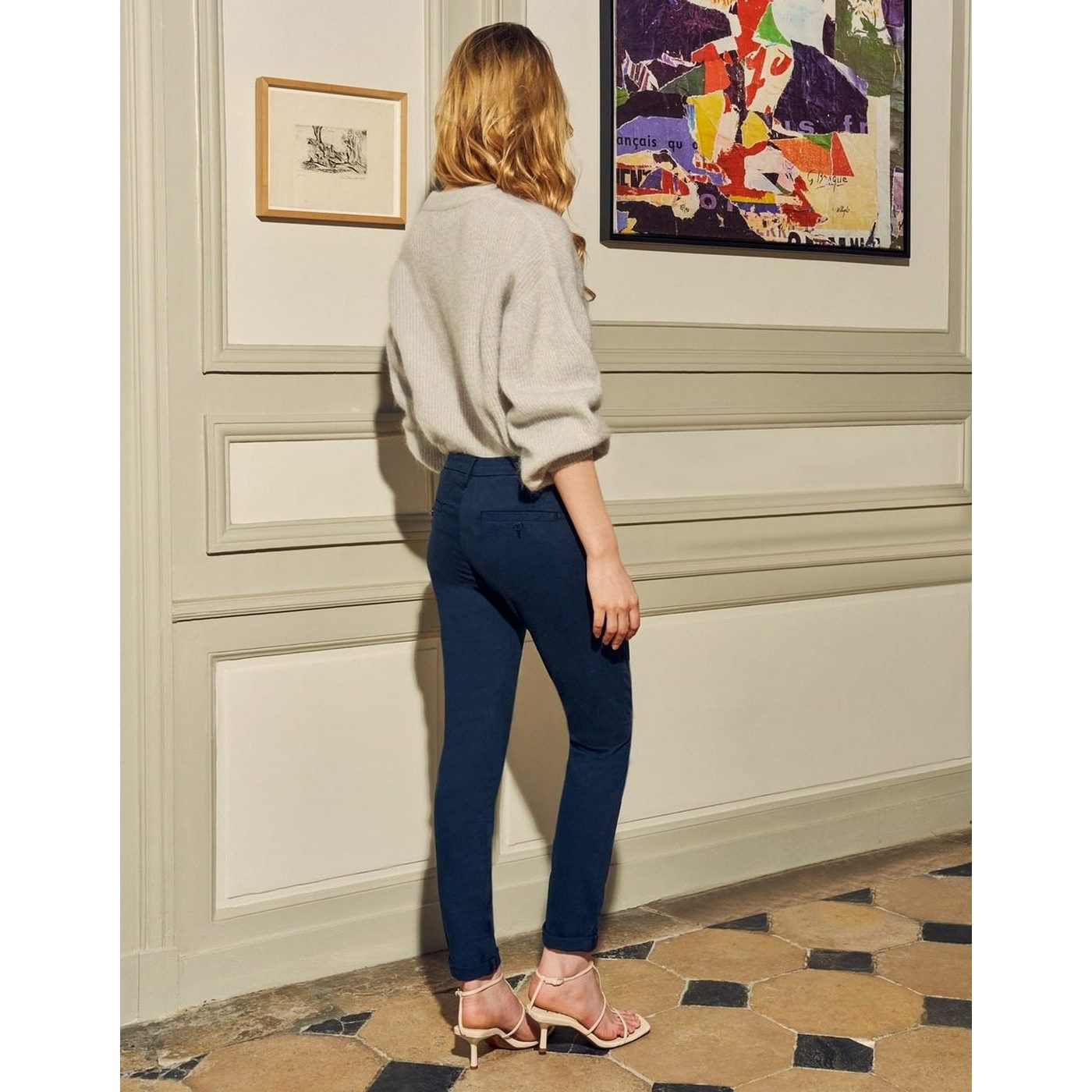 Pantalon Chino Pantalon Chino Sandy 2 Basic - Dark Navy - Femme