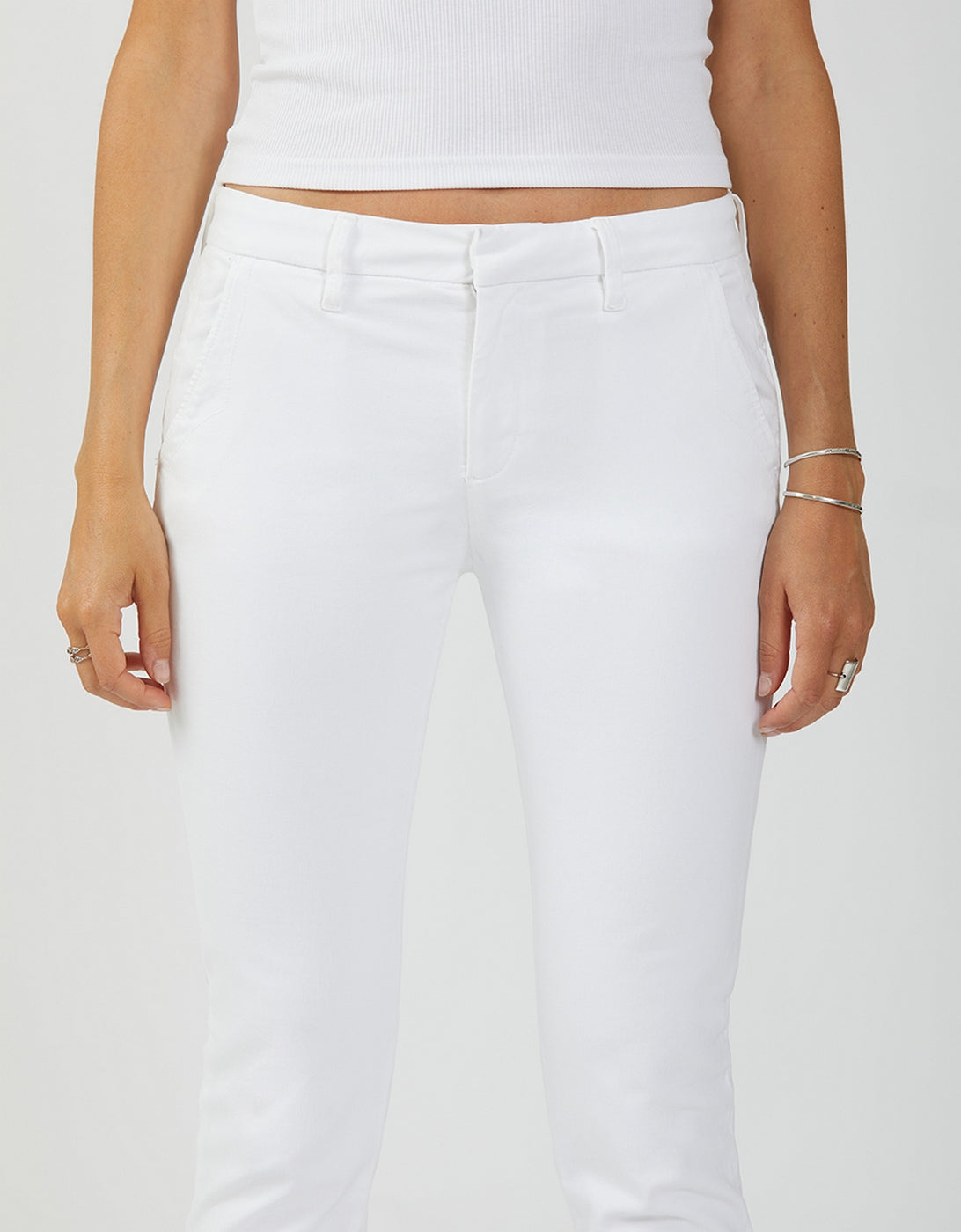 Pantalon Chino Sandy 2 Basic - White - Femme