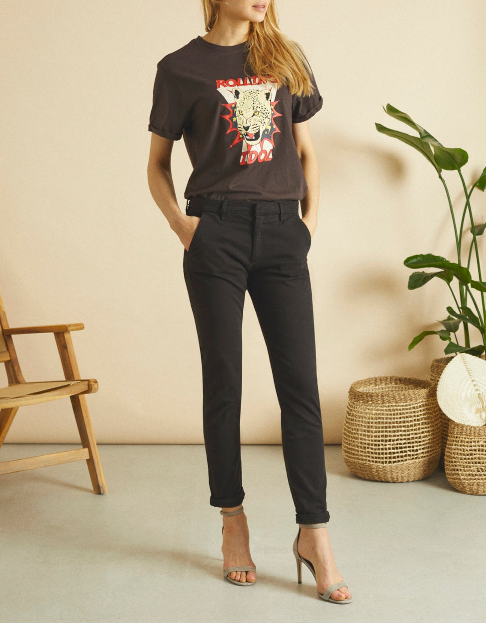 Pantalon Chino Sandy 2 Basic - Black - Femme