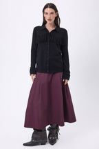 Chemise À Franges Devant Santa - Noir - Femme