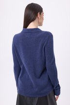 Chemise À Franges Devant Santa - Bleu Indigo - Femme
