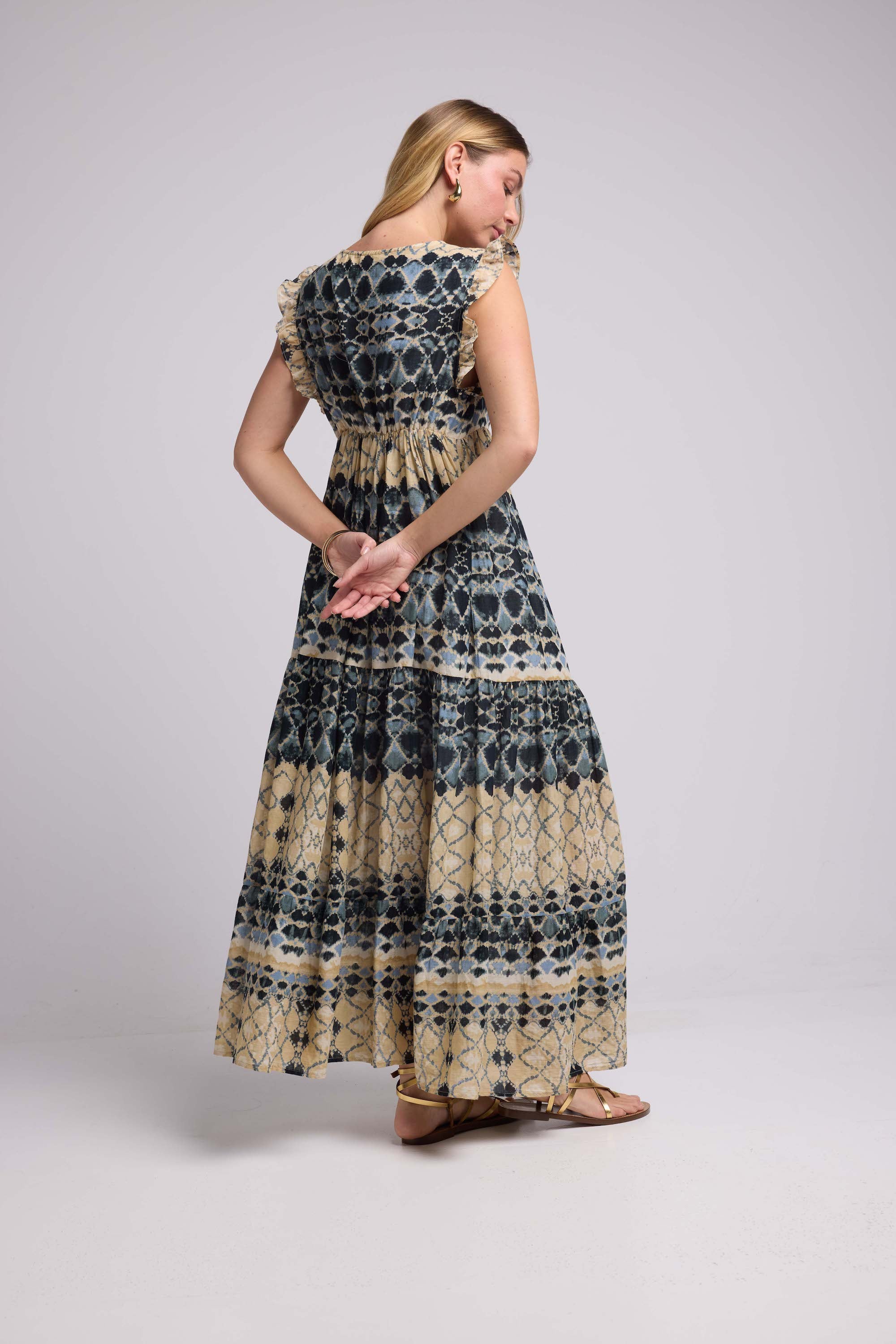 Long Sleeveless Dress - Black