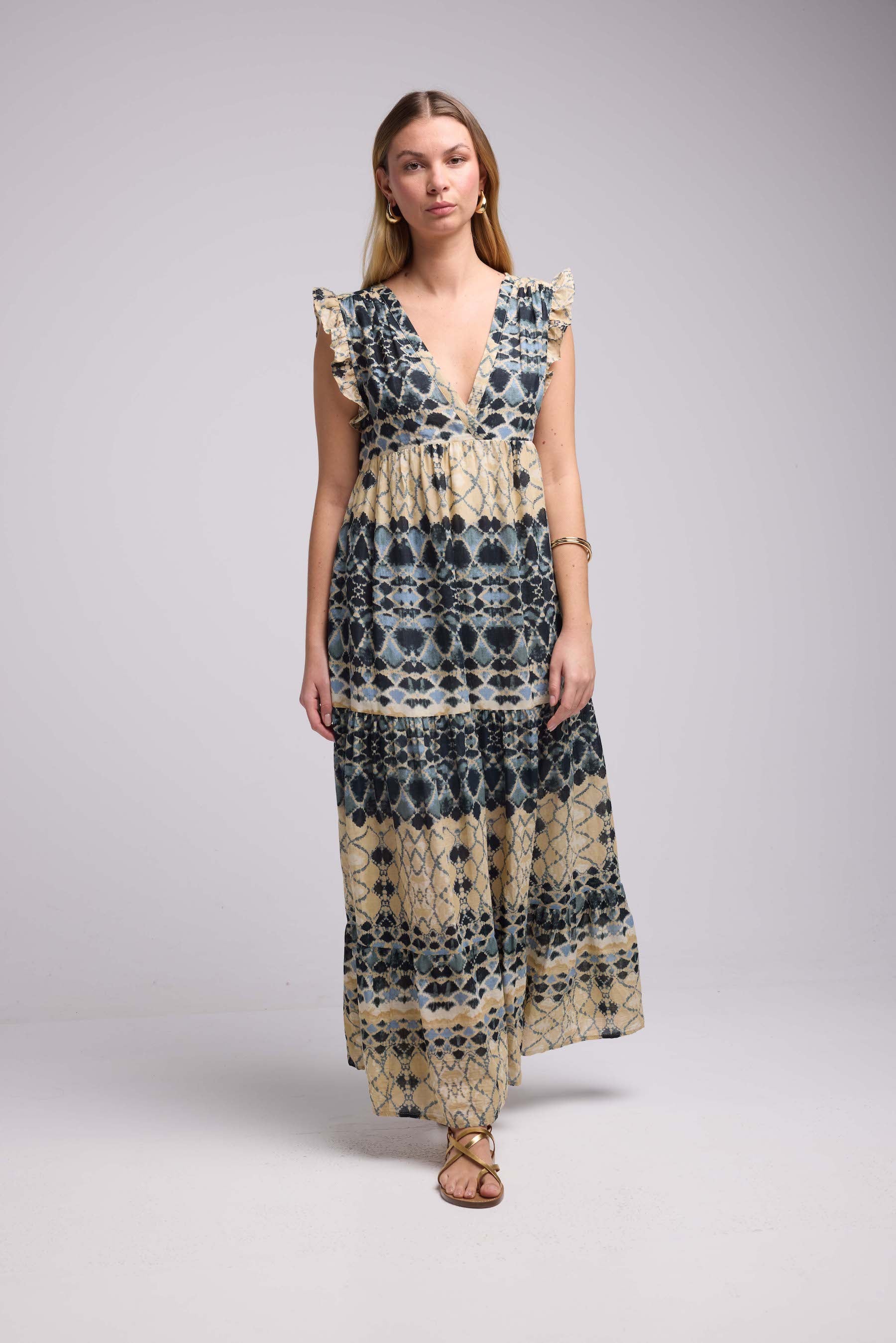Long Sleeveless Dress - Black