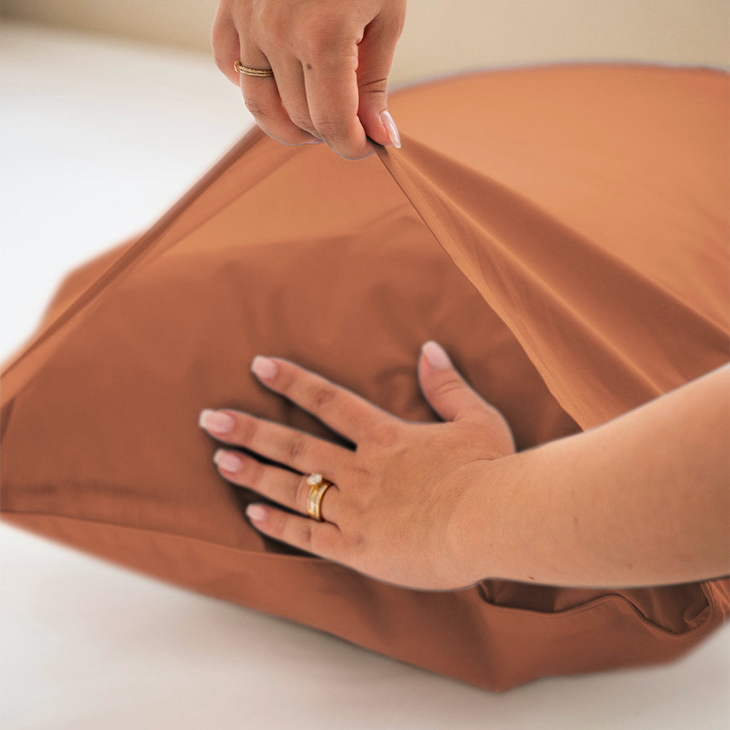 Pillowcase - Cotton Satin X2 - 4 Colours of Your Choice