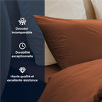 Pillowcase - Cotton Satin X2 - 4 Colours of Your Choice