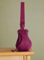 Sac Sauline Raphia - Fushia