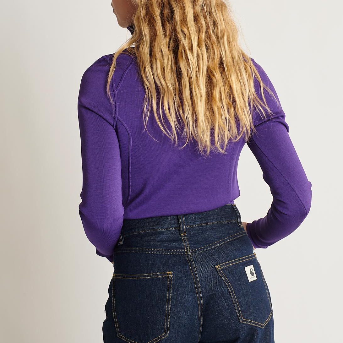 Long-Sleeve Pullover - Dark Purple - Women