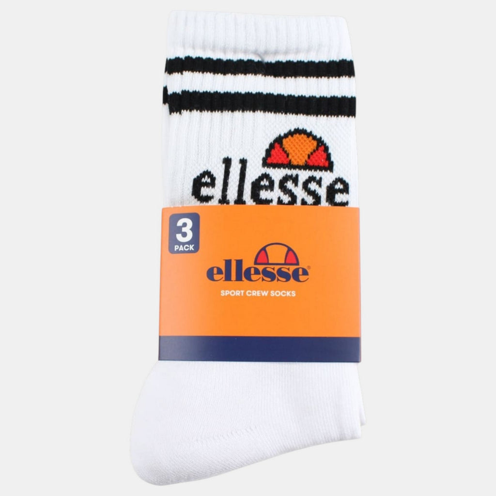 Pack of 3 Pairs of Ellesse Men's Socks - White