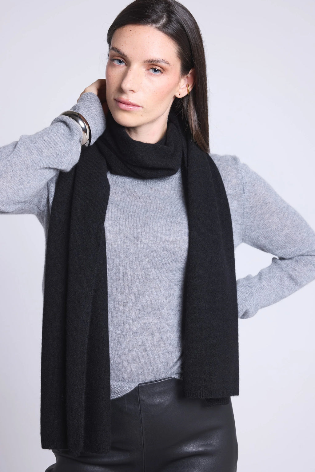 Bufanda Estola Unisex Scarf - Negro - Mixto