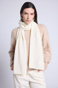 Bufanda Estola Unisex Scarf en Cachemira - Blanco - Mixto