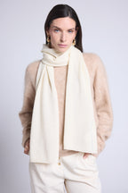 Bufanda Estola Unisex Scarf en Cachemira - Blanco - Mixto