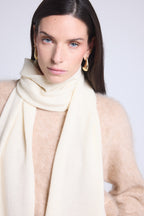 Bufanda Estola Unisex Scarf en Cachemira - Blanco - Mixto
