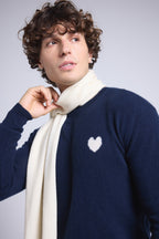 Bufanda Estola Unisex Scarf en Cachemira - Blanco - Mixto