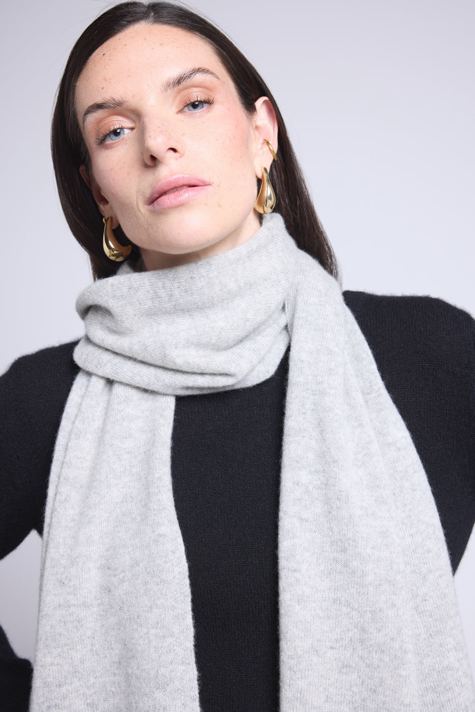 Bufanda Estola Unisex Scarf - Gris Claro - Mixto