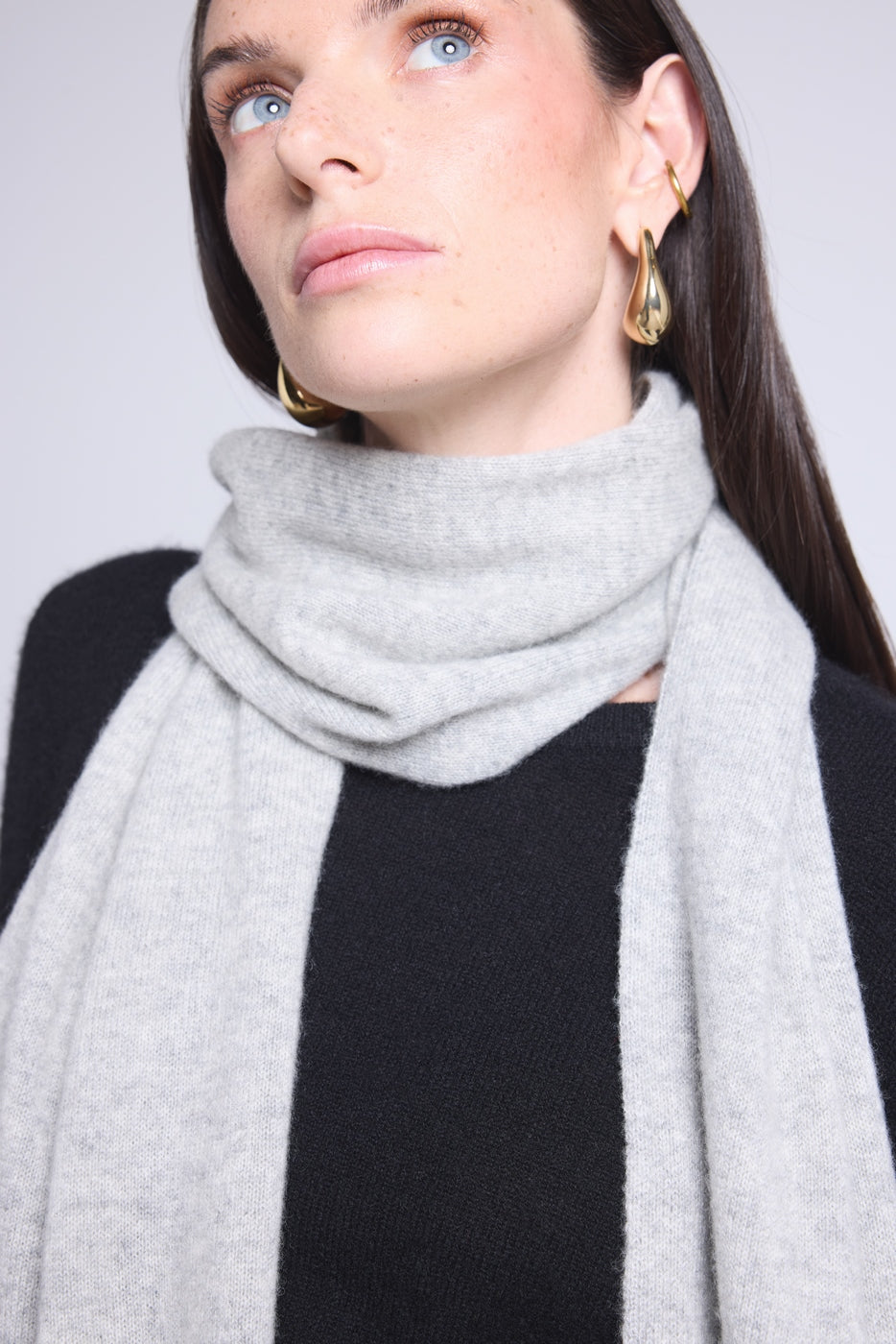 Bufanda Estola Unisex Scarf - Gris Claro - Mixto