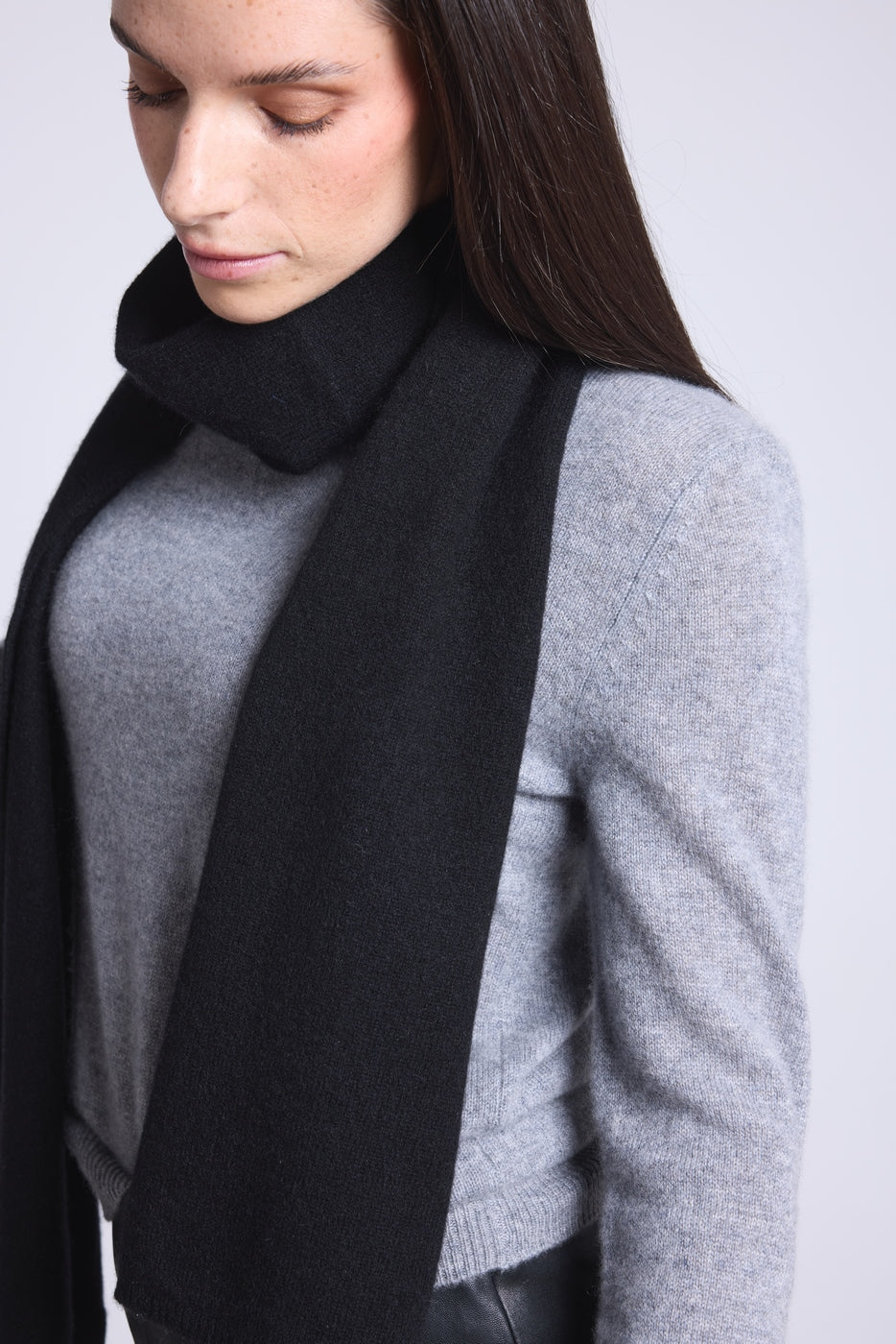 Bufanda Estola Unisex Scarf - Negro - Mixto